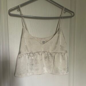 Wilfred Elegant Cream Satin Cami Top